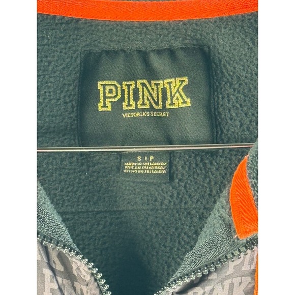 PINK Victoria's Secret Fleece‎ Full Zip Jacket Cozy Warm Layering S - Picture 6 of 10